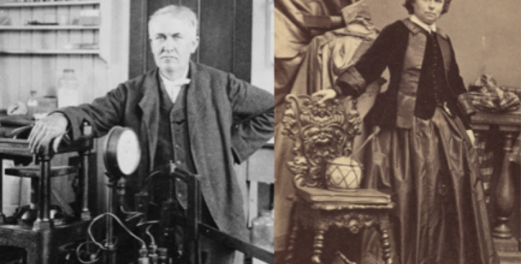 Thomas Edison and Rosa Bonheur